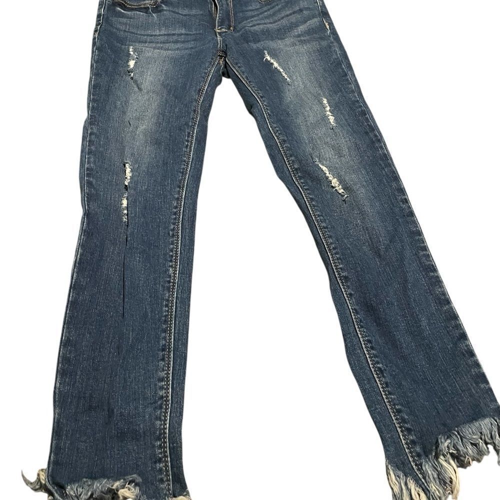 A2 jeans cropped  Distressed Blue Women's Jeans excellent condition size 1